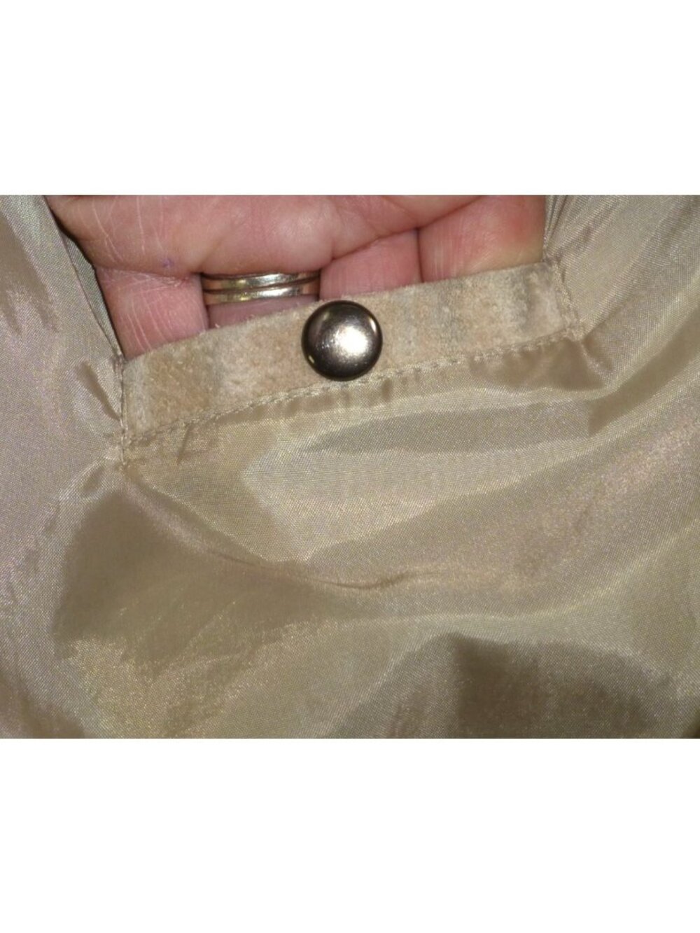 VTG Wilsons Leather Womens Tan Suede Jacket M Genuine Leather Full Zip Classic S - Picture 13 of 16